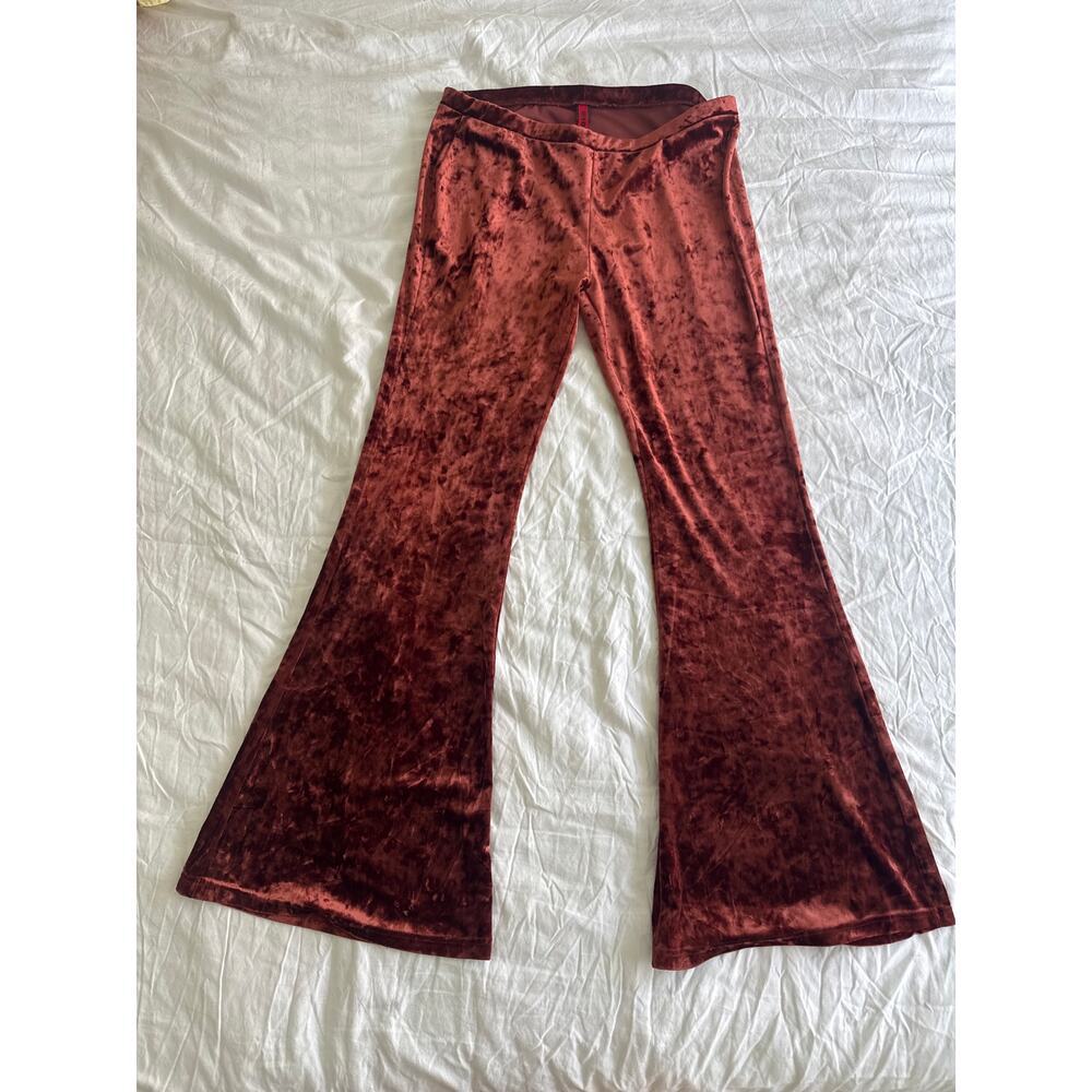 VTG Hot Kiss Velvet Bell Bottoms Whimsigoth Goth Alternative Rockstar Girlfriend